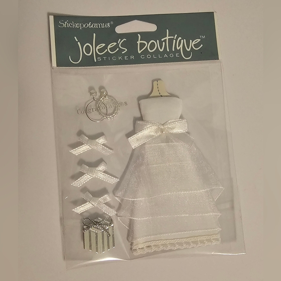 Wedding 3D Scrapbooking Stickers NIP - Picture 2 of 3